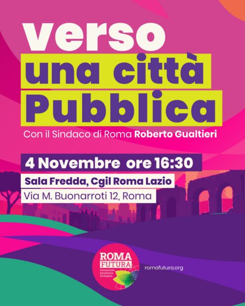 locandina dell'evento Verso una Città pubblica, 4 novembre 2026